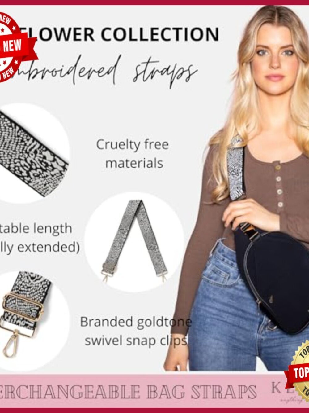 Quilted Puffer Tote Bag with Interchangeable Crossbody Strap - Picture 4 of 7